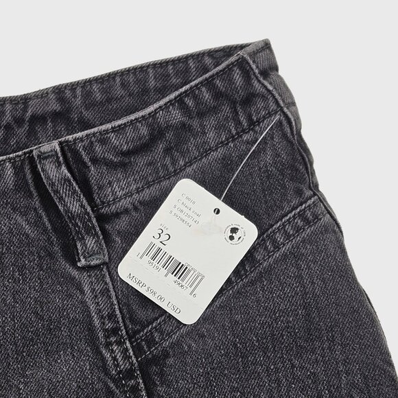 Free People We The Free Florence High Rise Flare Jeans in Black Coal - Picture 6 of 7